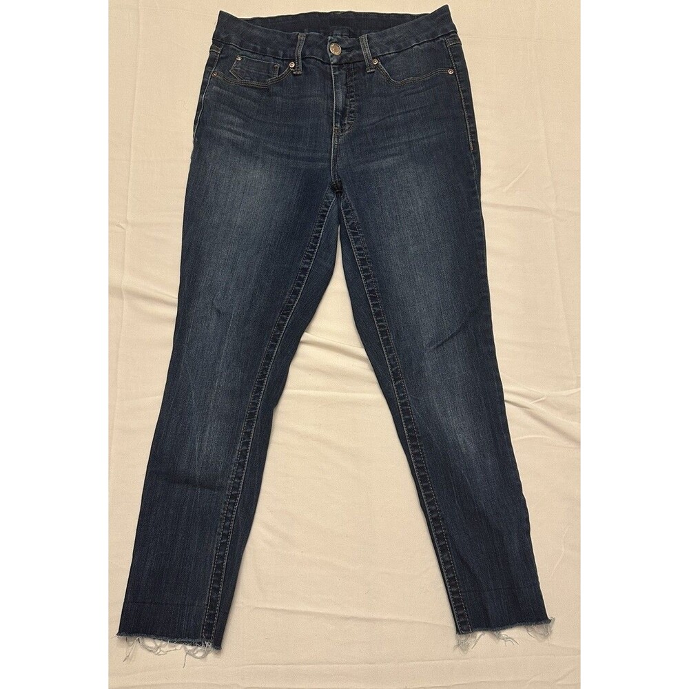 Seven7 Jeans Tummyless High Rise Skinny Dark Wash Sz 8